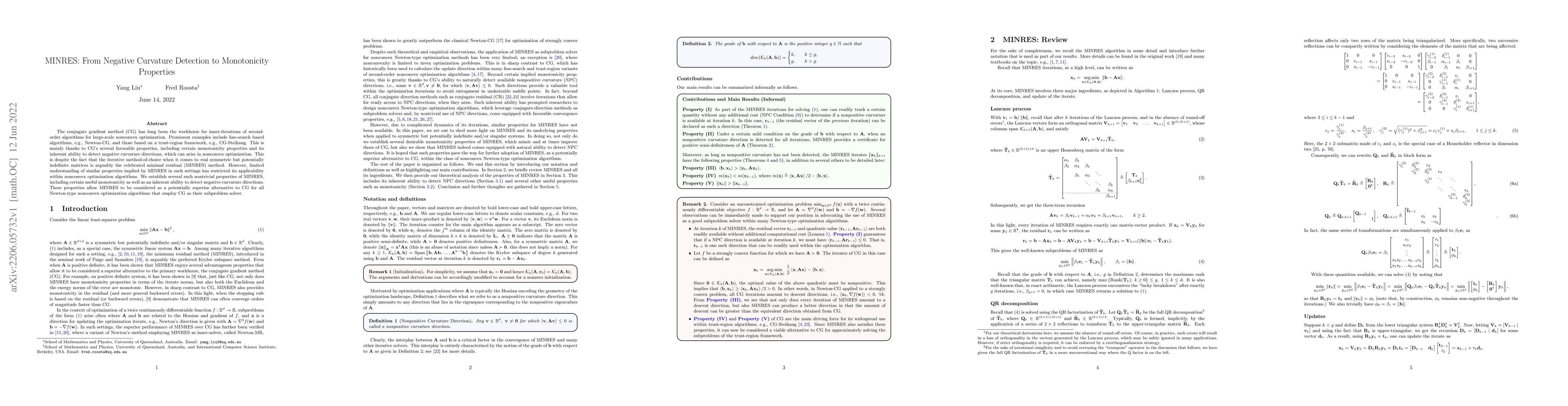 Thumbnail for MINRES: From Negative Curvature Detection to Monotonicity Properties