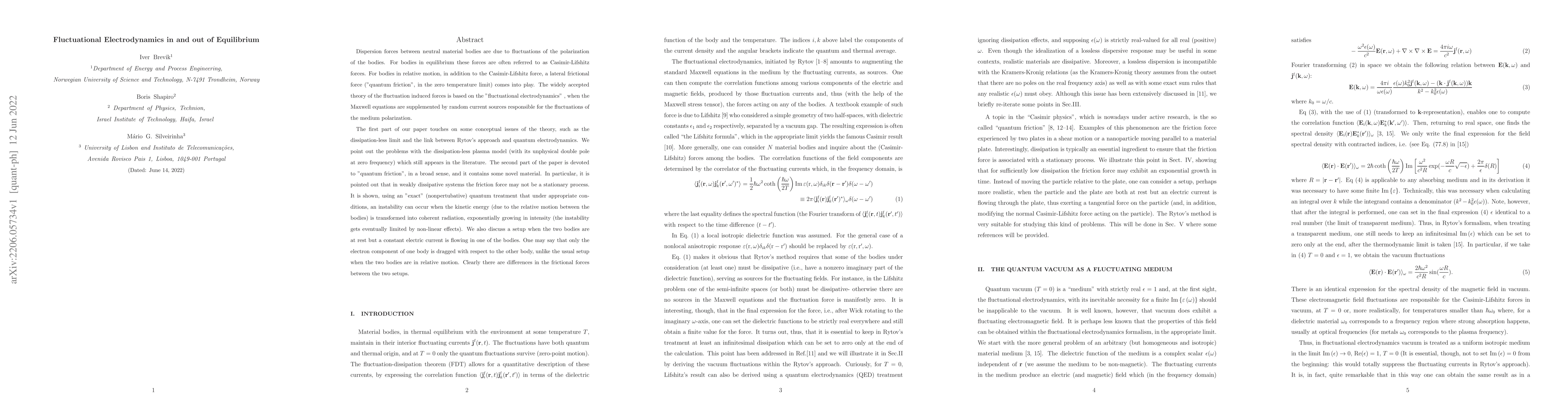 Thumbnail for Fluctuational electrodynamics in and out of equilibrium