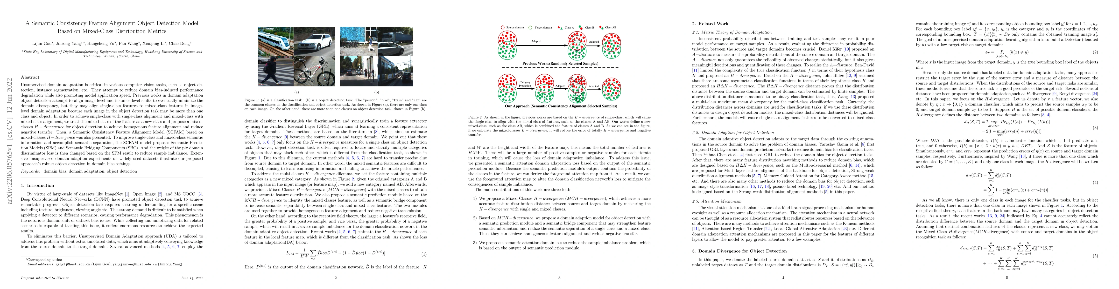 Thumbnail for A Semantic Consistency Feature Alignment Object Detection Model Based on
  Mixed-Class Distribution Metrics