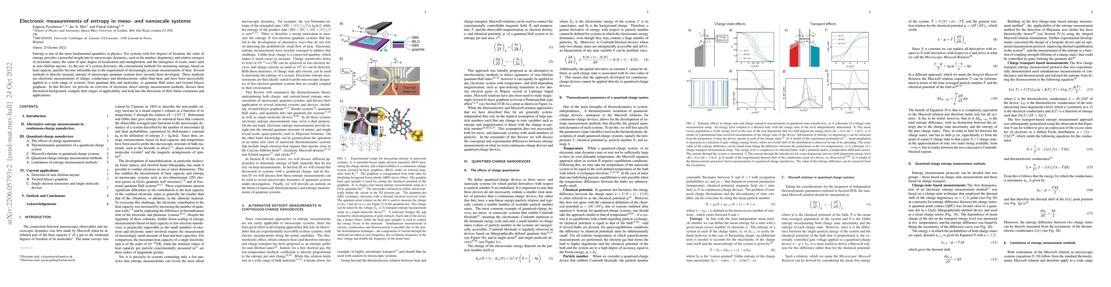 Thumbnail for Electronic measurements of entropy in meso- and nanoscale systems