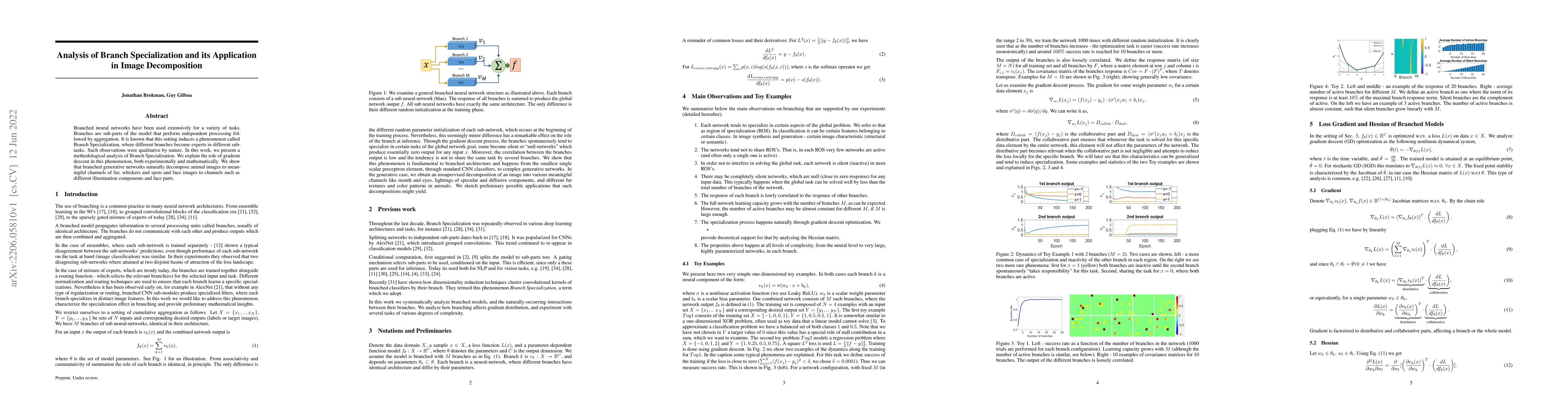 Thumbnail for Analysis of Branch Specialization and its Application in Image
  Decomposition