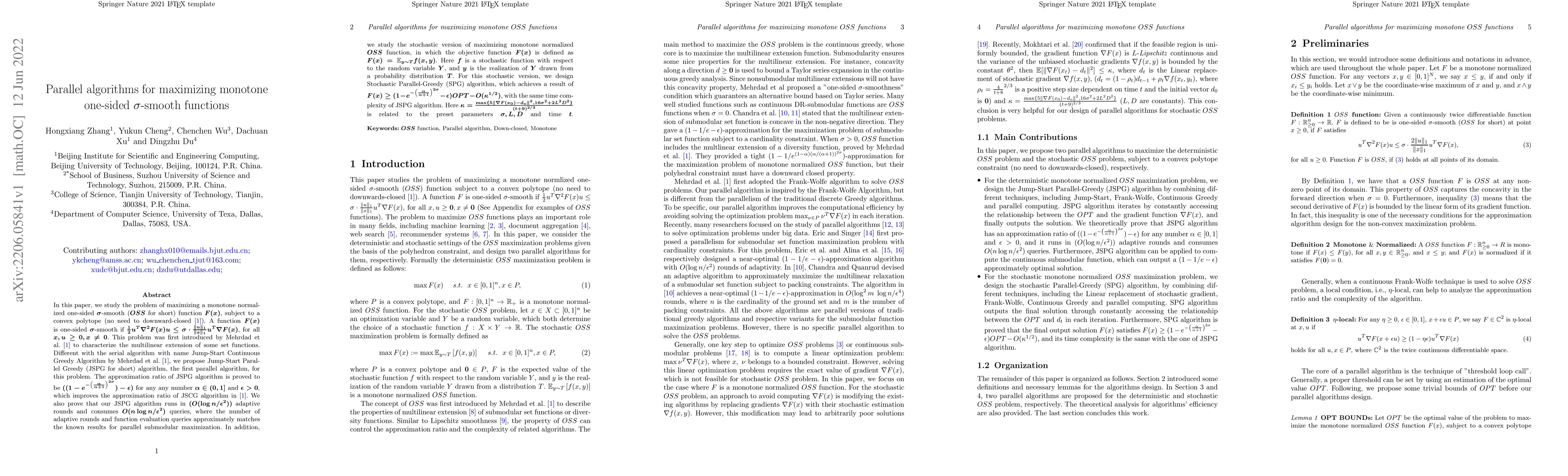 Thumbnail for Parallel algorithms for maximizing one-sided $\sigma$-smooth function