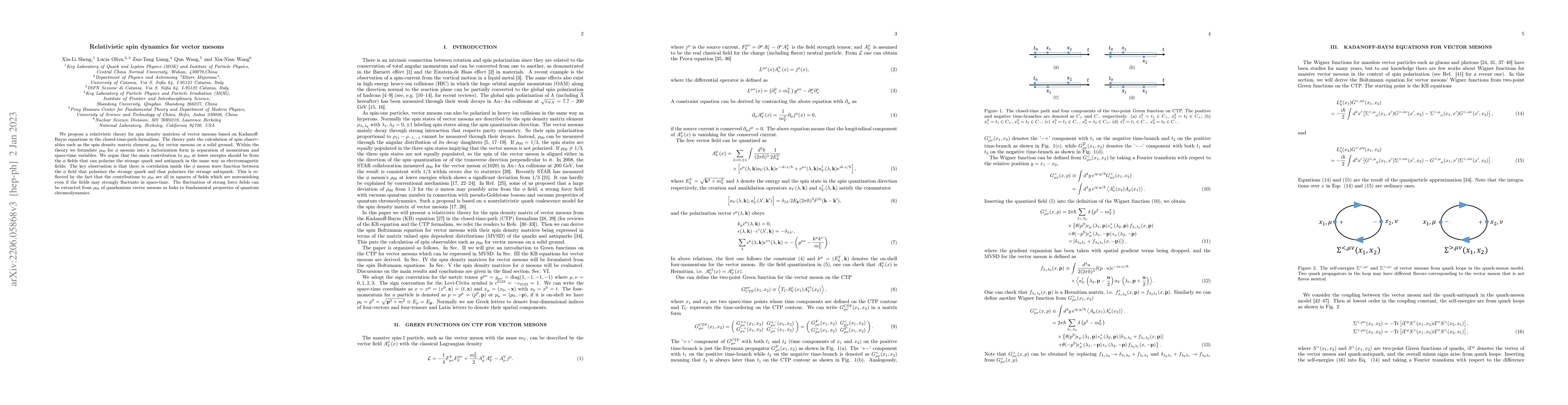 Thumbnail for Relativistic spin dynamics for vector mesons