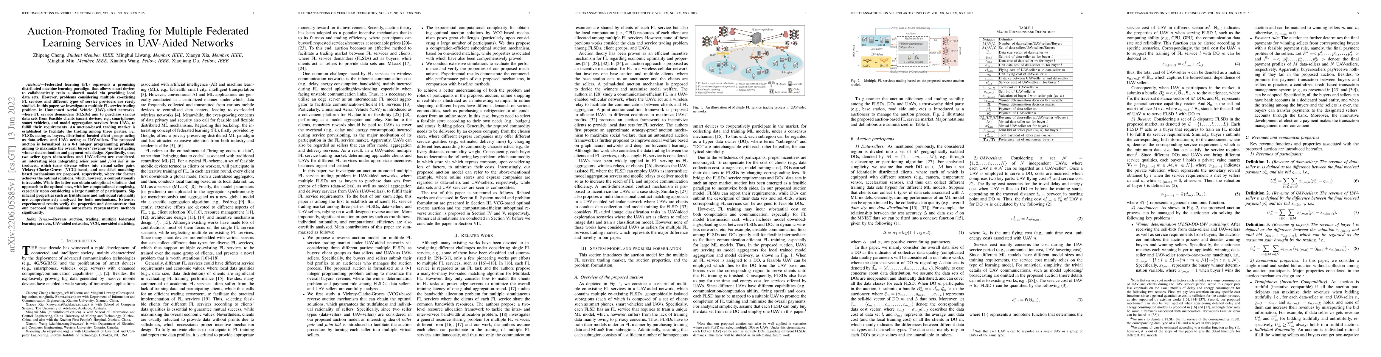 Thumbnail for Auction-Promoted Trading for Multiple Federated Learning Services in
  UAV-Aided Networks
