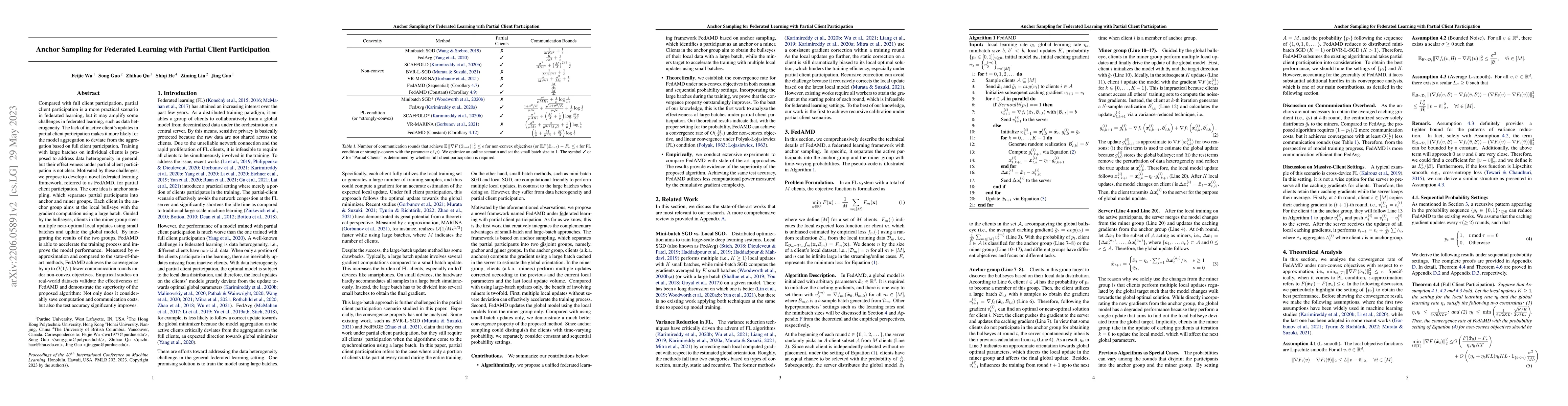 Thumbnail for Anchor Sampling for Federated Learning with Partial Client Participation