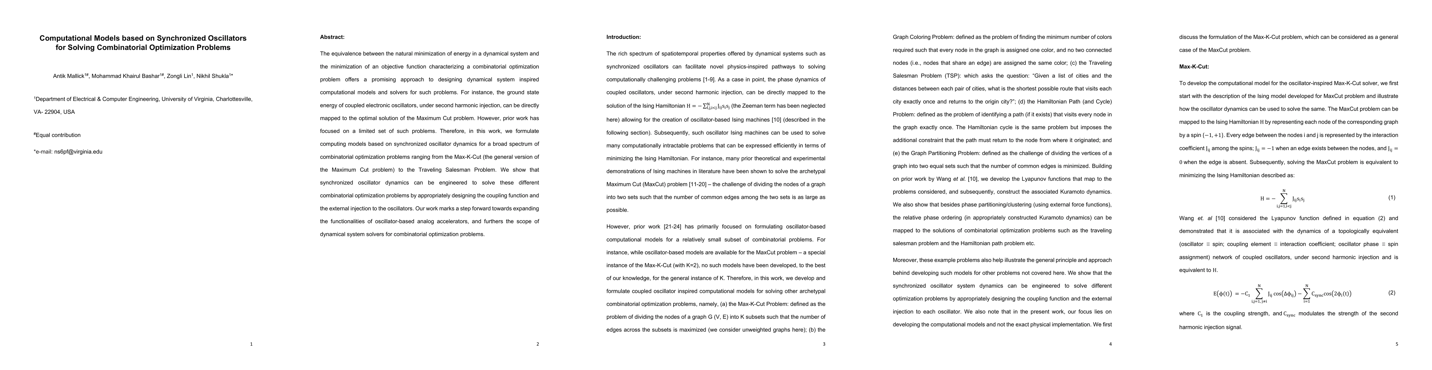 Thumbnail for Computational Models based on Synchronized Oscillators for Solving
  Combinatorial Optimization Problems