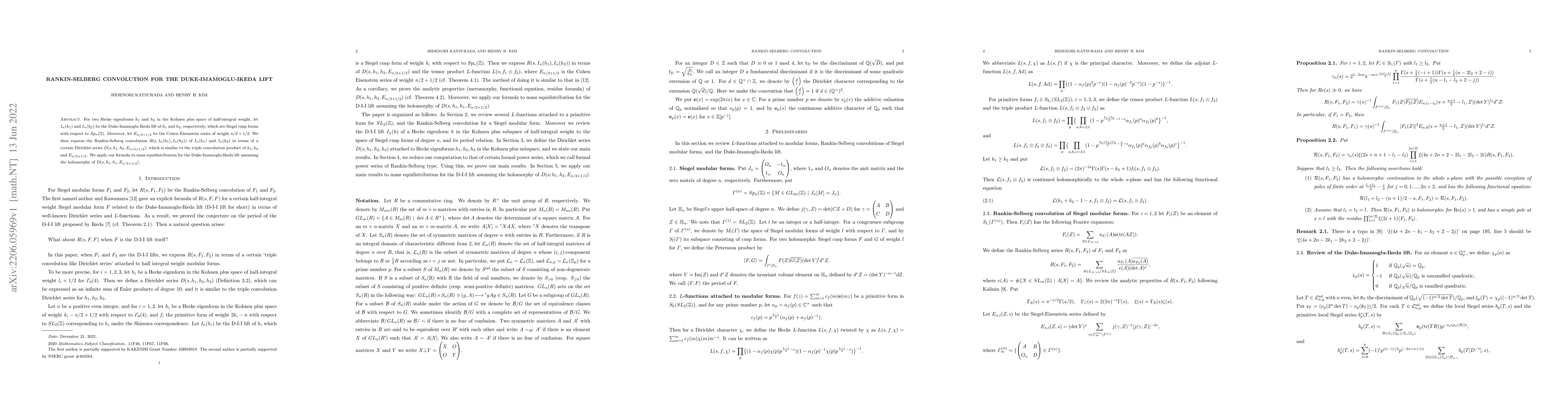 Thumbnail for Rankin-Selberg convolution for the Duke-Imamoglu-Ikeda lift