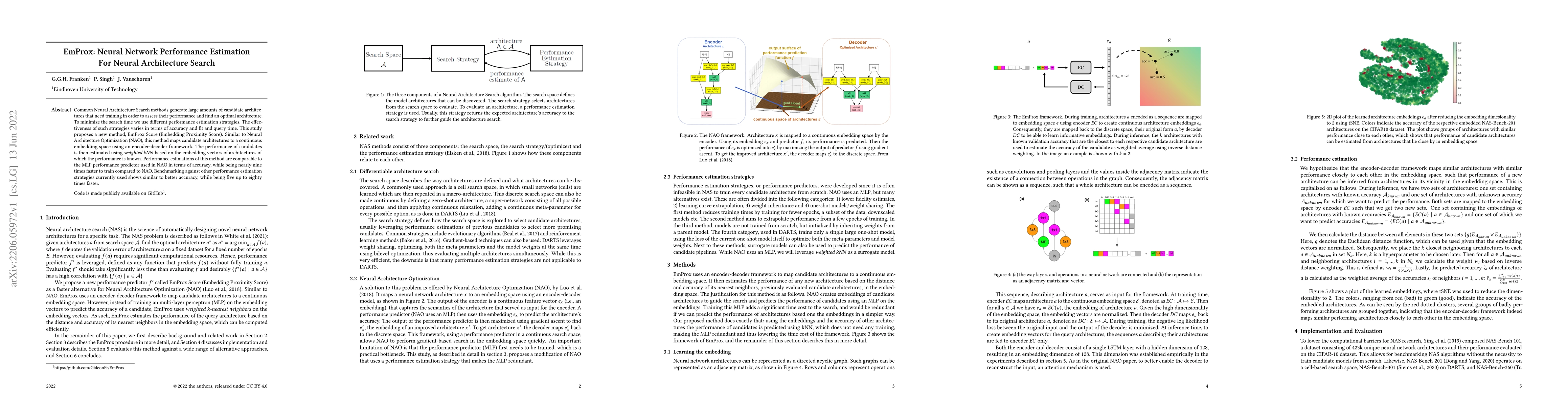 Thumbnail for EmProx: Neural Network Performance Estimation For Neural Architecture
  Search
