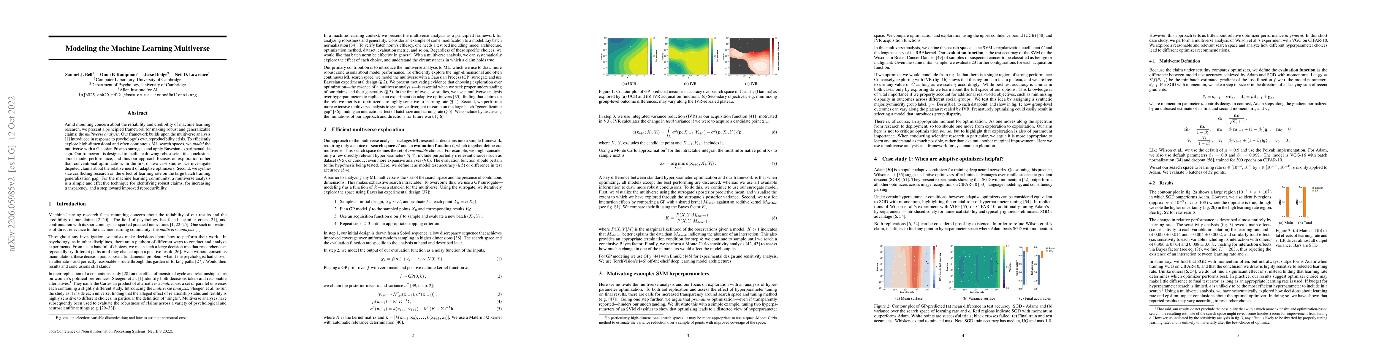 Thumbnail for Modeling the Machine Learning Multiverse