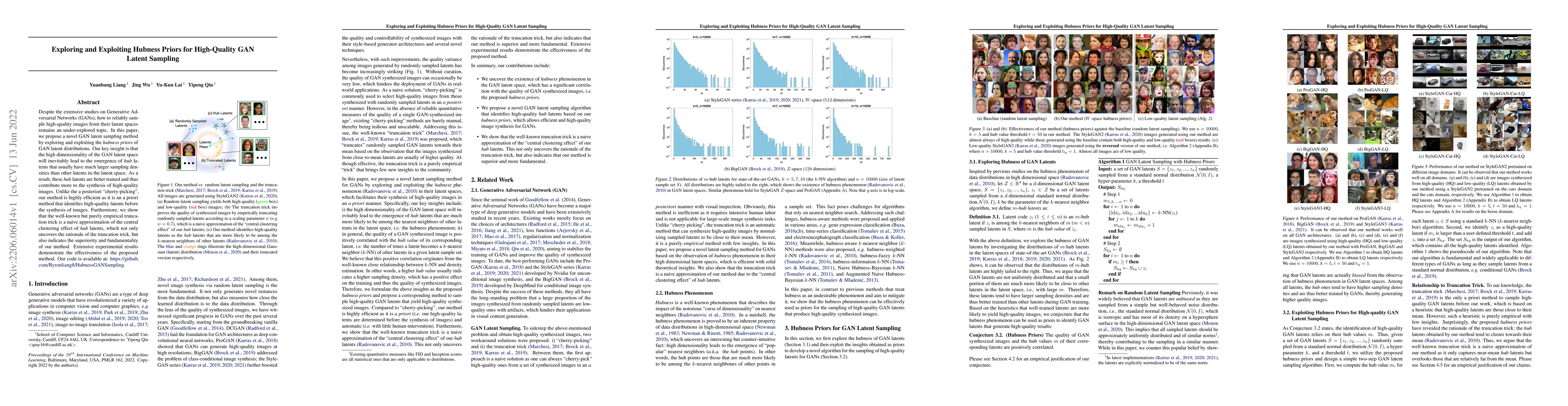 Thumbnail for Exploring and Exploiting Hubness Priors for High-Quality GAN Latent
  Sampling