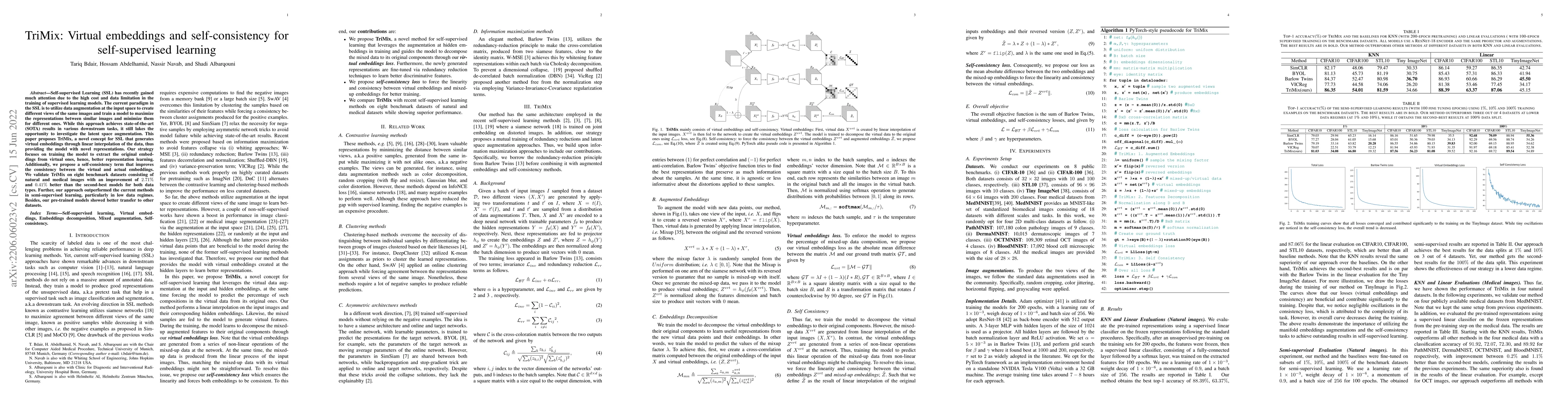 Thumbnail for Virtual embeddings and self-consistency for self-supervised learning