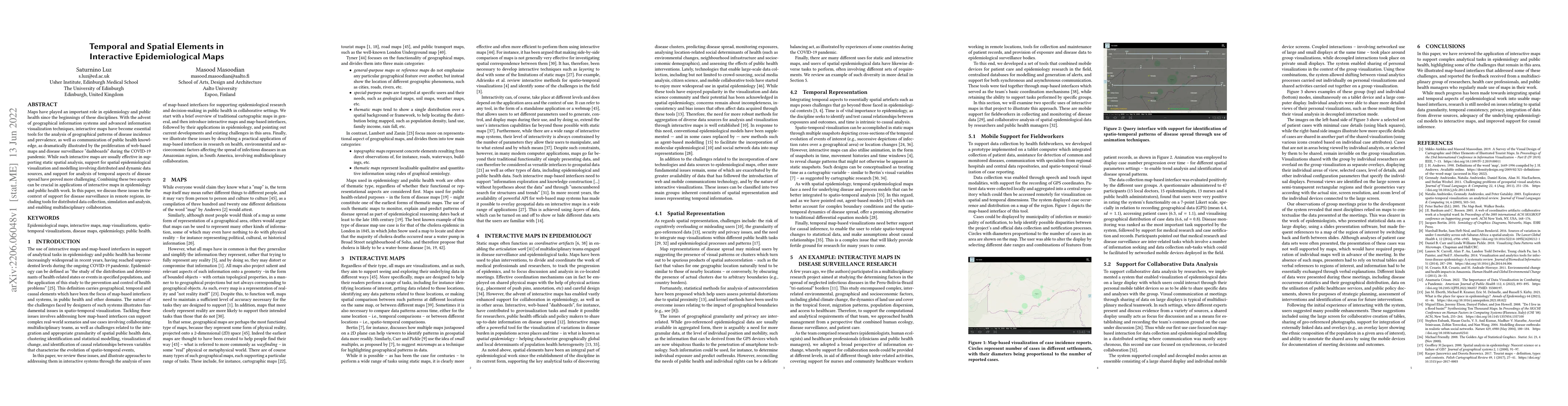 Thumbnail for Temporal and Spatial Elements in Interactive Epidemiological Maps