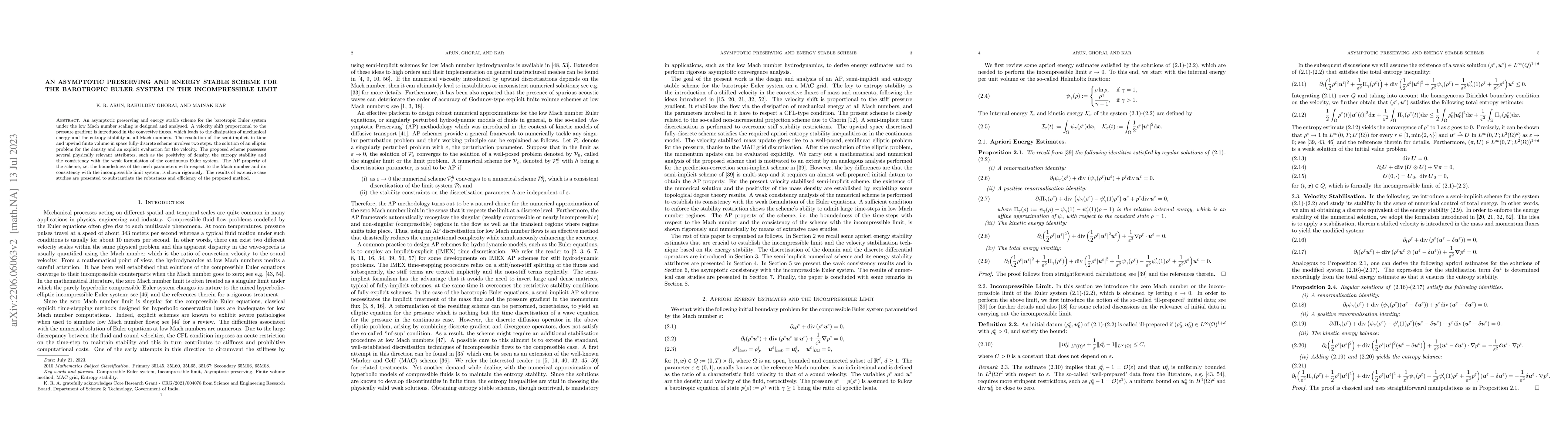Thumbnail for An Asymptotic Preserving and Energy Stable Scheme for the Barotropic
  Euler System in the Incompressible Limit