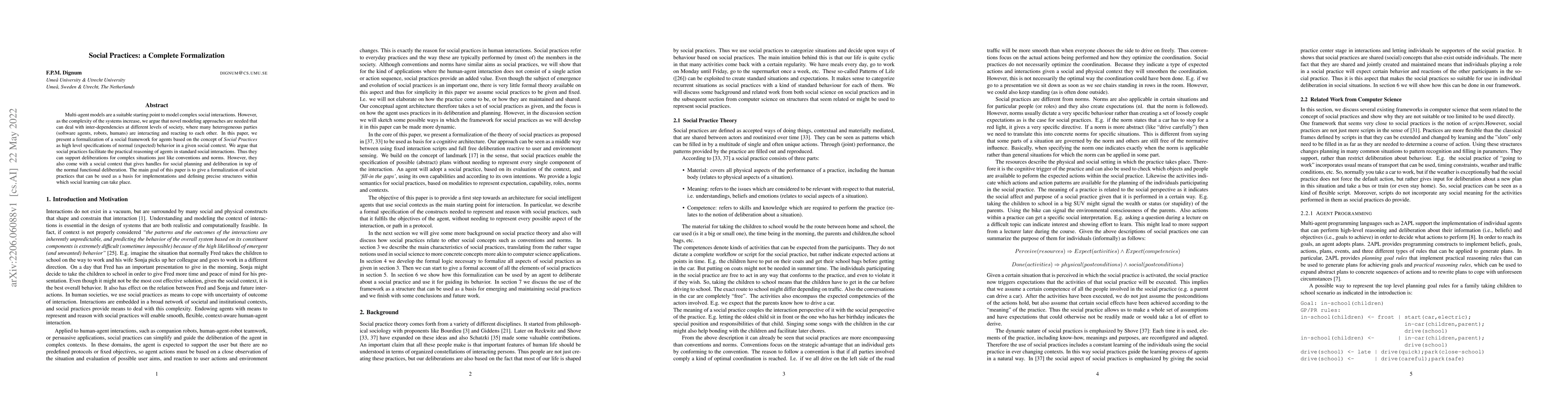 Thumbnail for Social Practices: a Complete Formalization