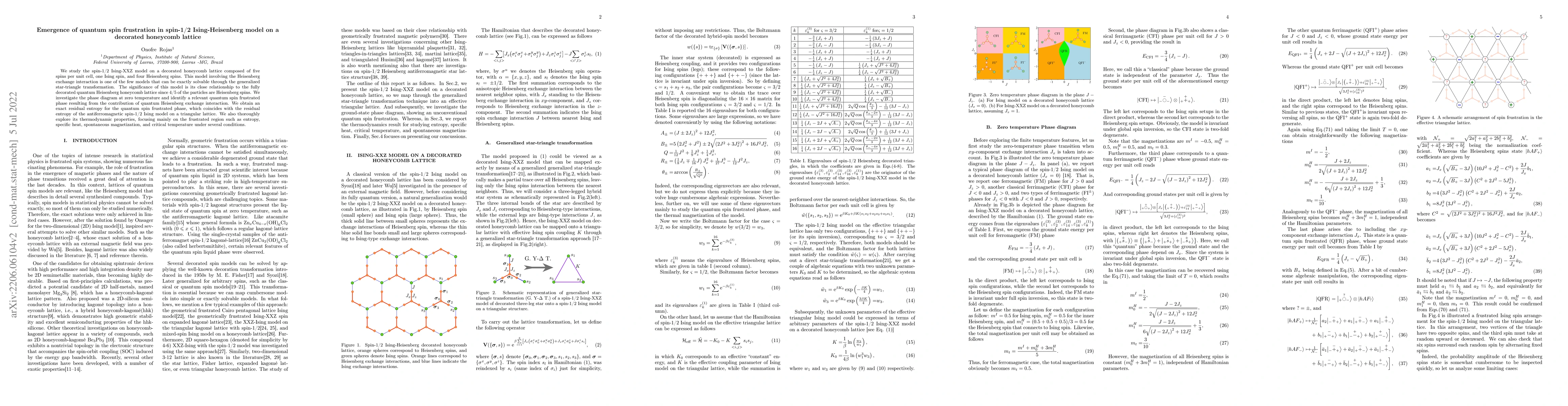Thumbnail for Emergence of quantum spin frustration in spin-1/2 Ising-Heisenberg model
  on a decorated honeycomb lattice