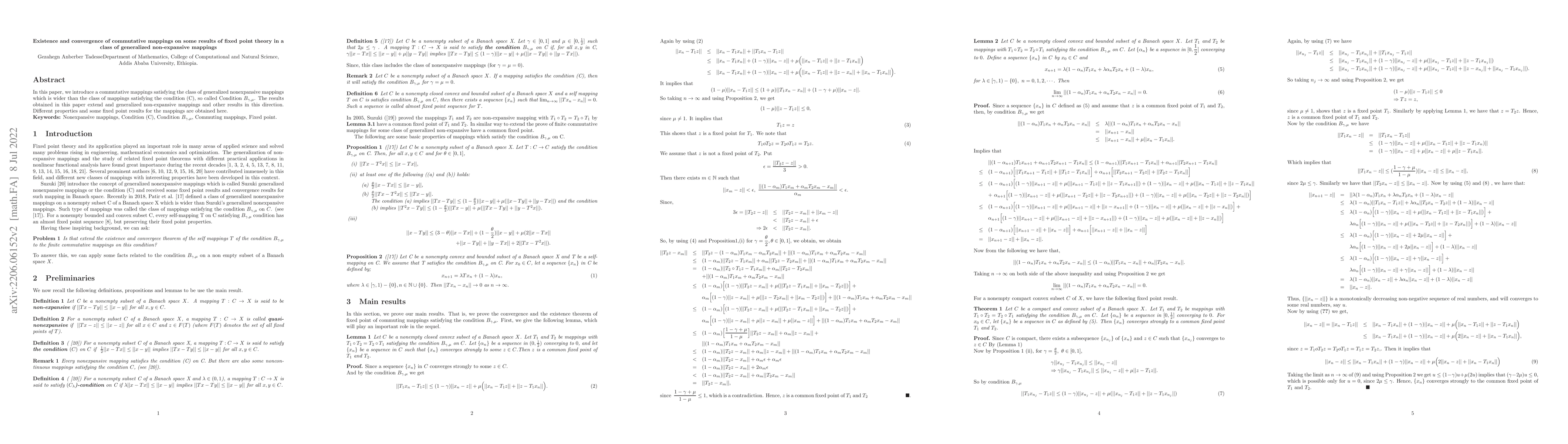 Thumbnail for Existence and convergence of commutative mappings on some results of
  fixed point theory in a class of generalized non-expansive mappings