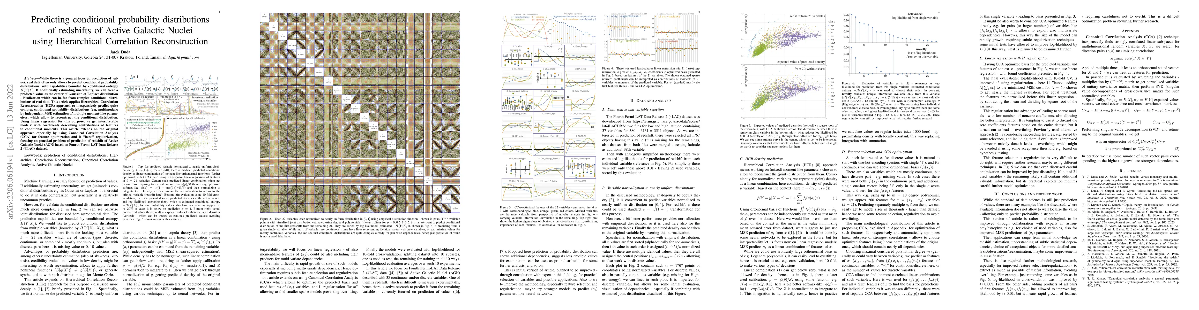 Thumbnail for Predicting conditional probability distributions of redshifts of Active
  Galactic Nuclei using Hierarchical Correlation Reconstruction