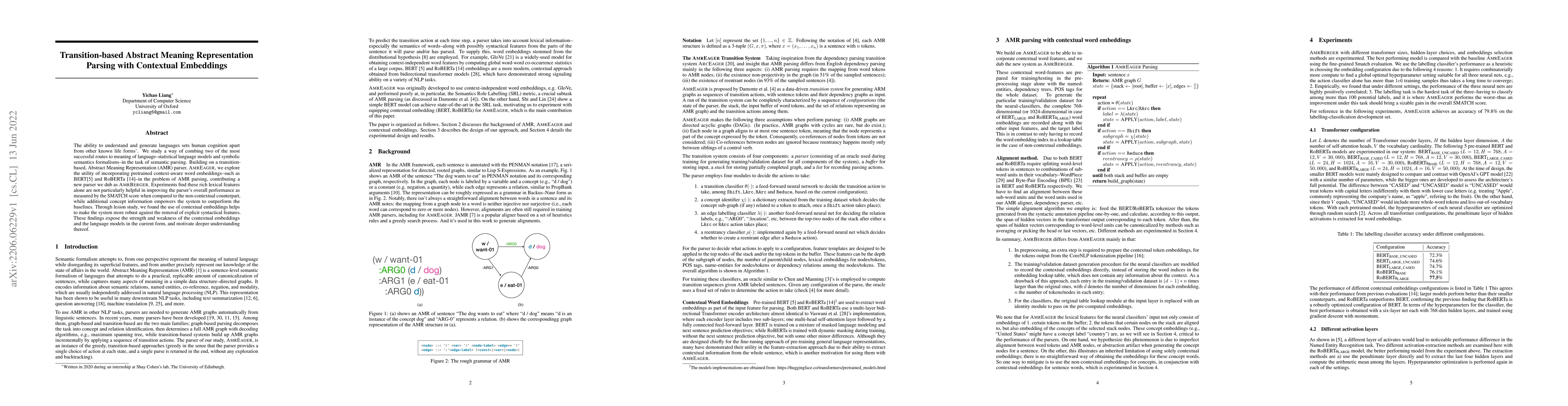 Thumbnail for Transition-based Abstract Meaning Representation Parsing with Contextual
  Embeddings