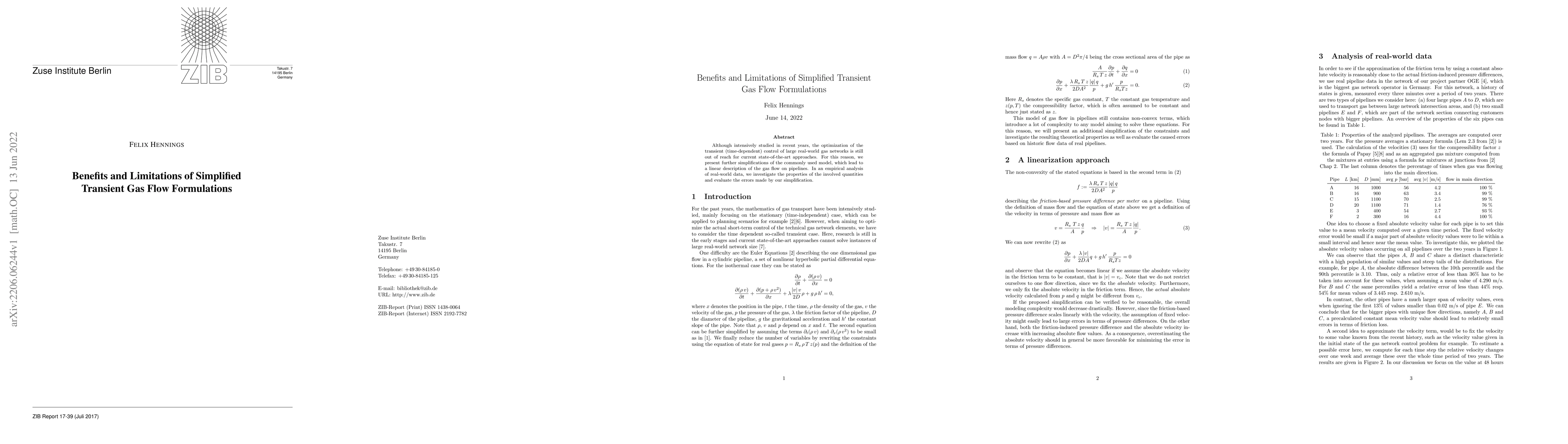 Thumbnail for Benefits and Limitations of Simplified Transient Gas Flow Formulations