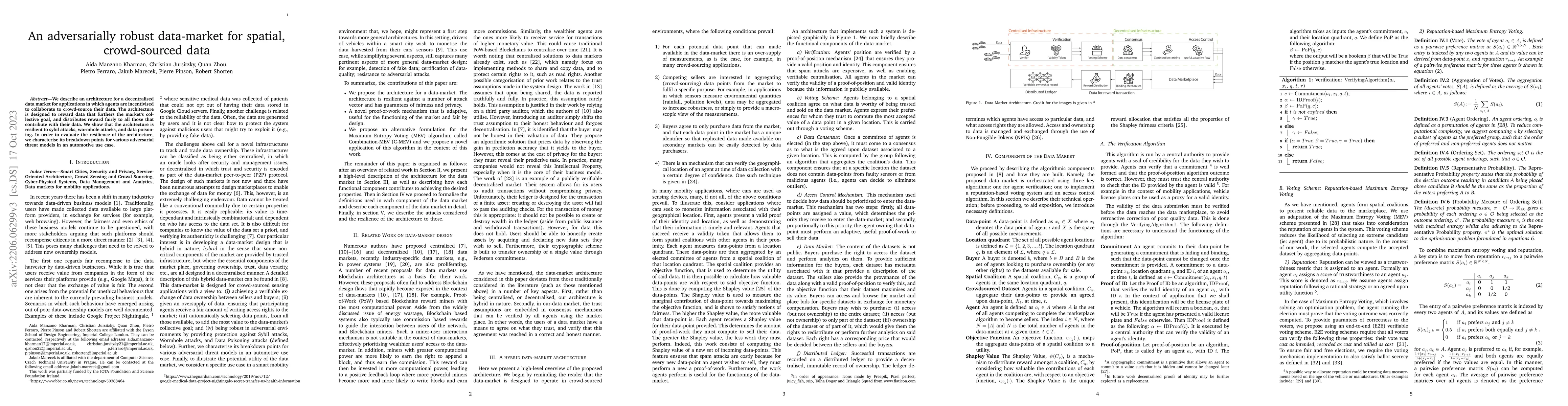 Thumbnail for An adversarially robust data-market for spatial, crowd-sourced data