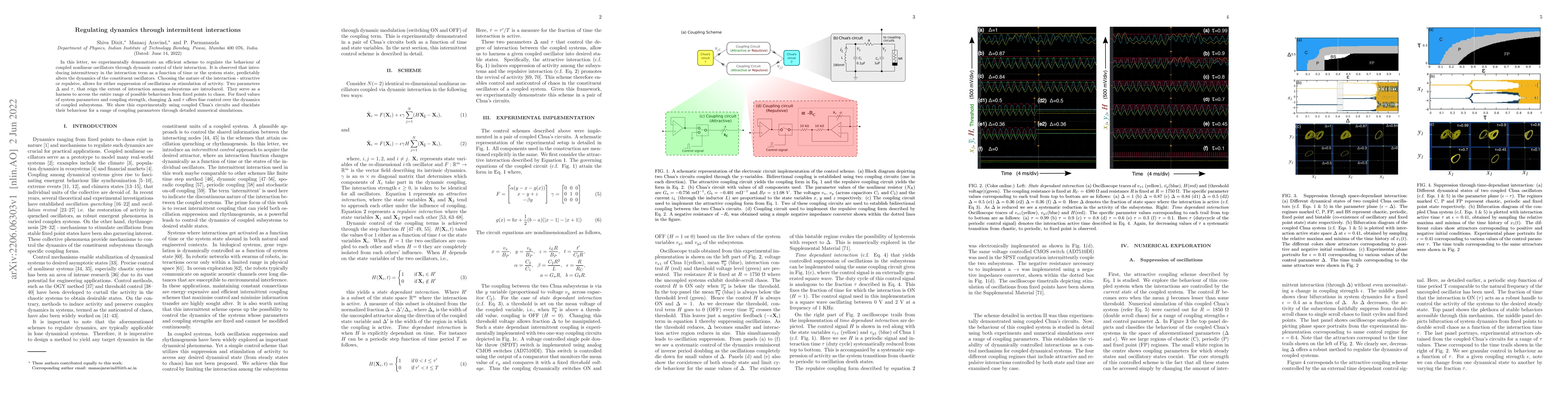 Thumbnail for Regulating dynamics through intermittent interactions