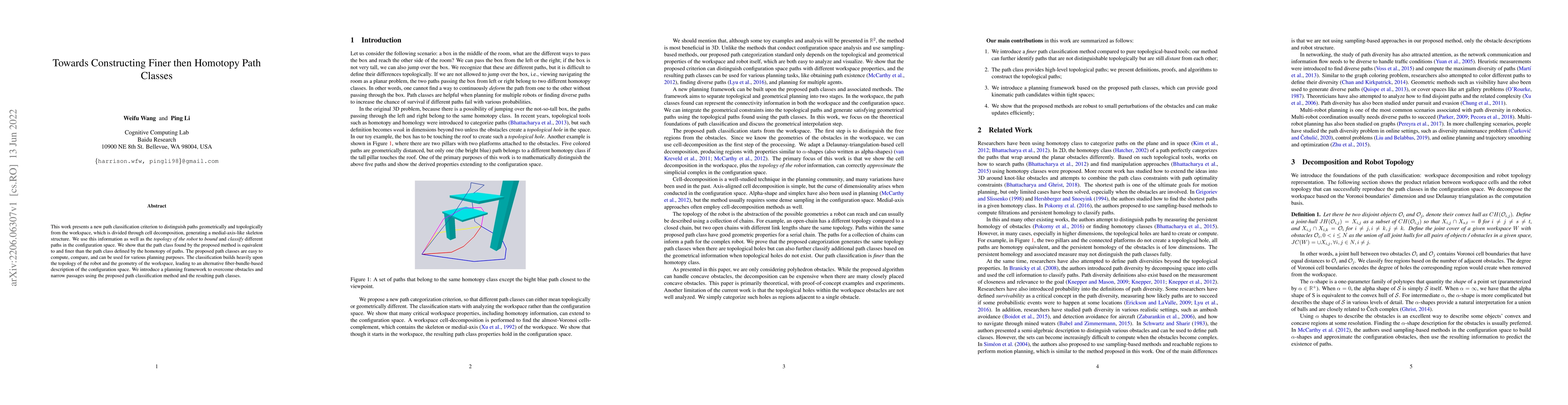 Thumbnail for Towards Constructing Finer then Homotopy Path Classes