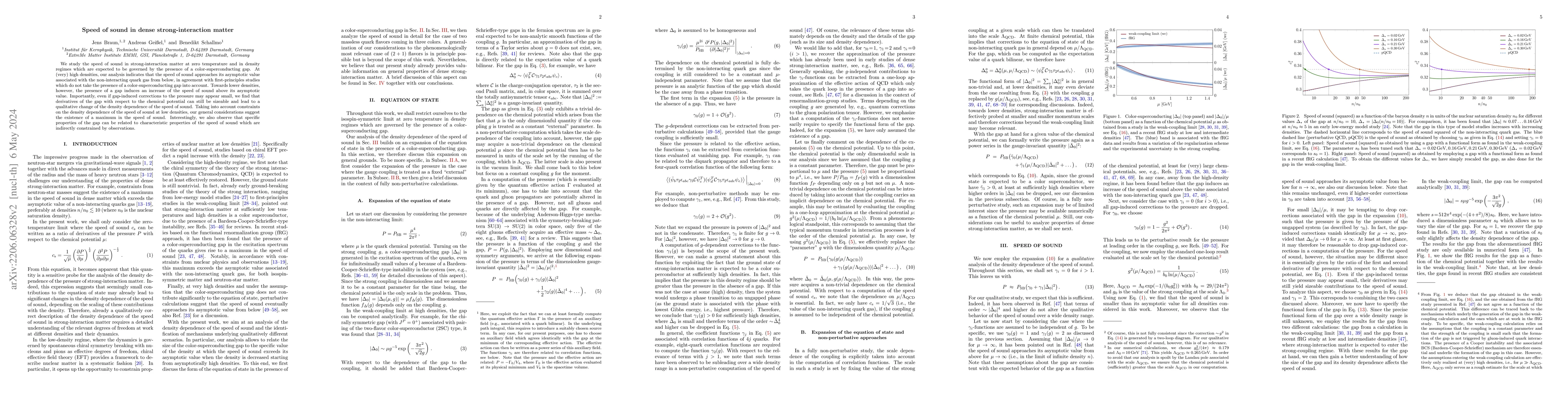Thumbnail for Speed of sound in dense strong-interaction matter