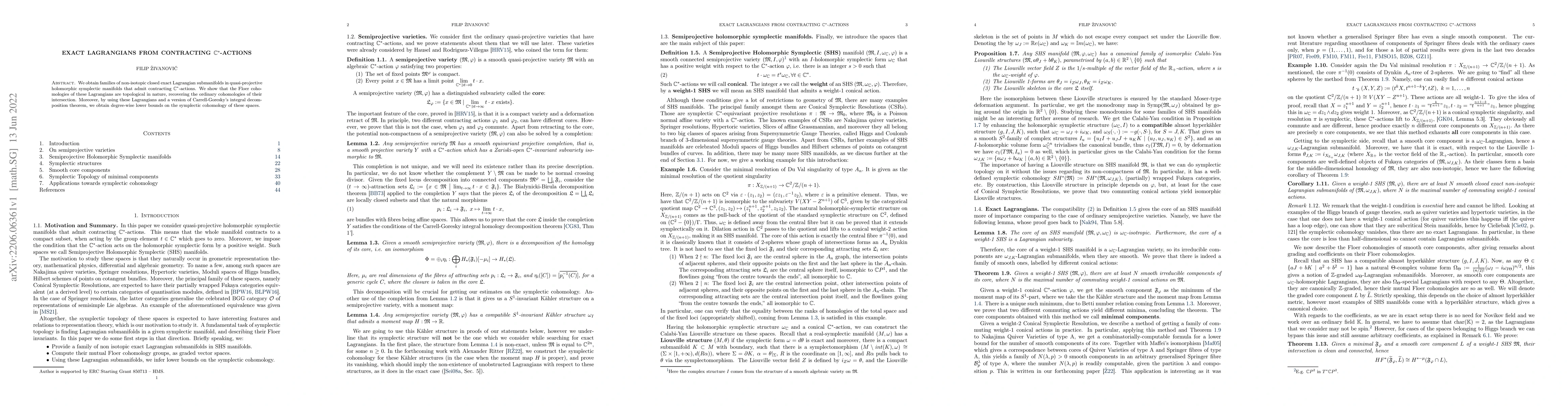 Thumbnail for Exact Lagrangians from contracting $\mathbb{C}^*$-actions