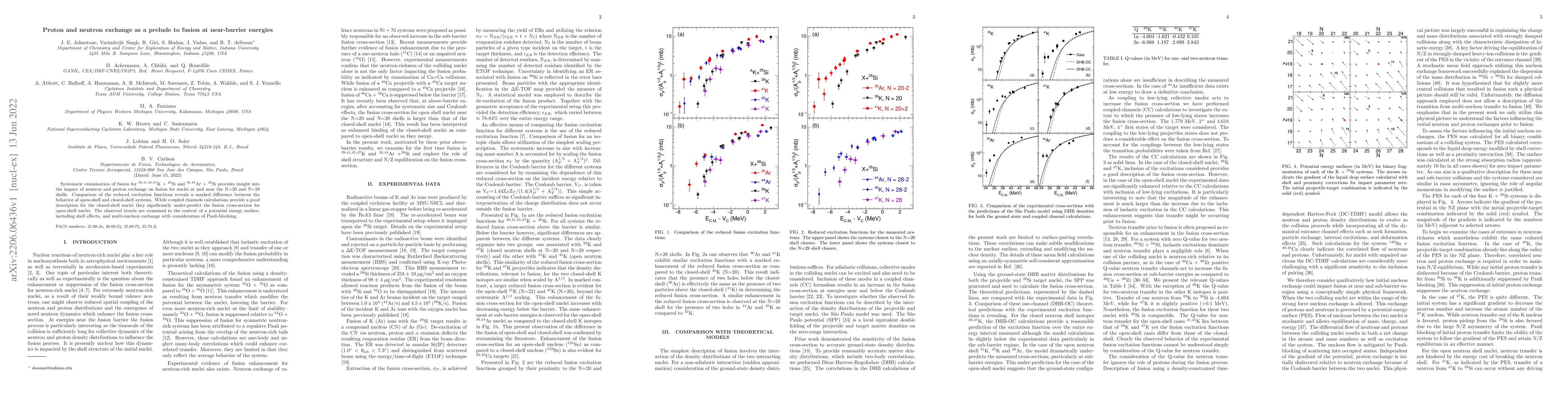 Thumbnail for Proton and neutron exchange as a prelude to fusion at near-barrier
  energies