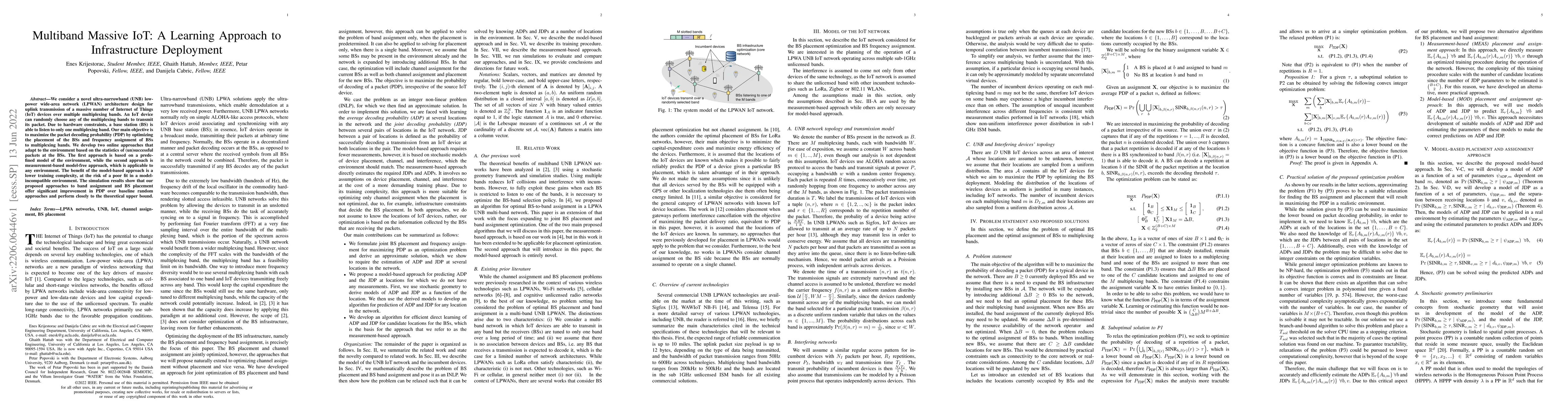 Thumbnail for Multiband Massive IoT: A Learning Approach to Infrastructure Deployment