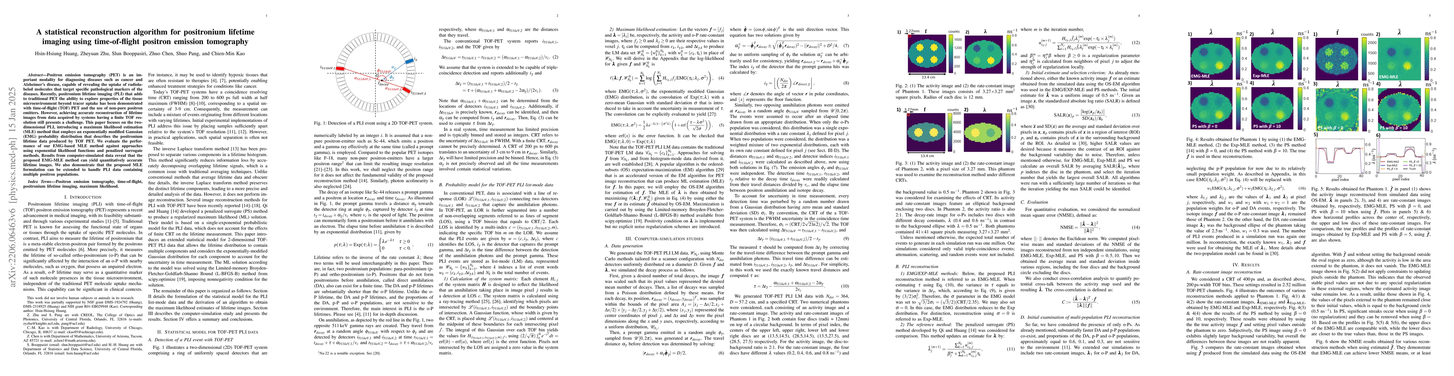 Thumbnail for A statistical reconstruction algorithm for positronium lifetime imaging
  using time-of-flight positron emission tomography