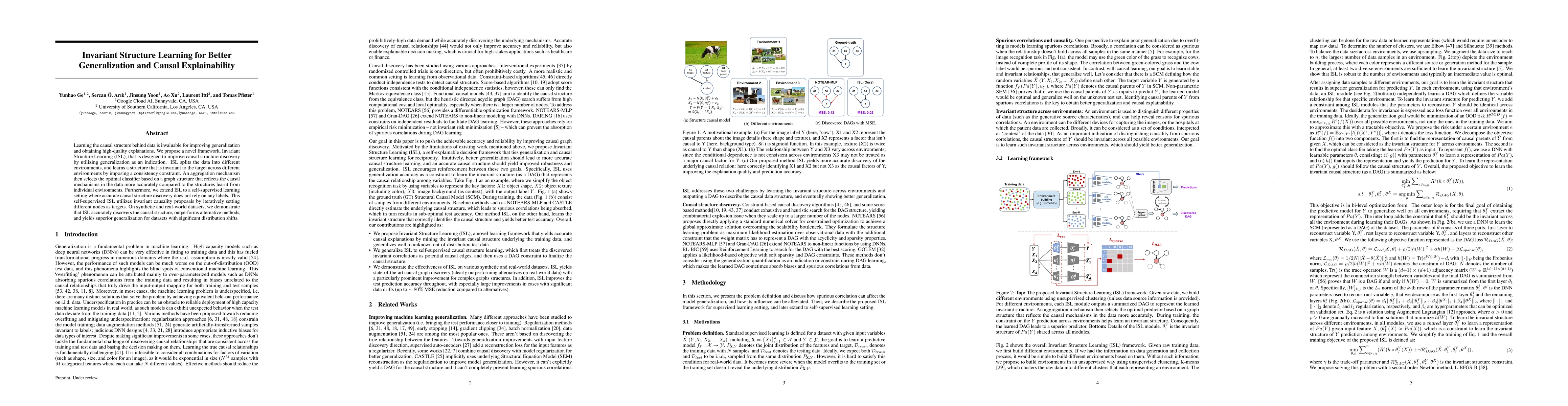 Thumbnail for Invariant Structure Learning for Better Generalization and Causal
  Explainability
