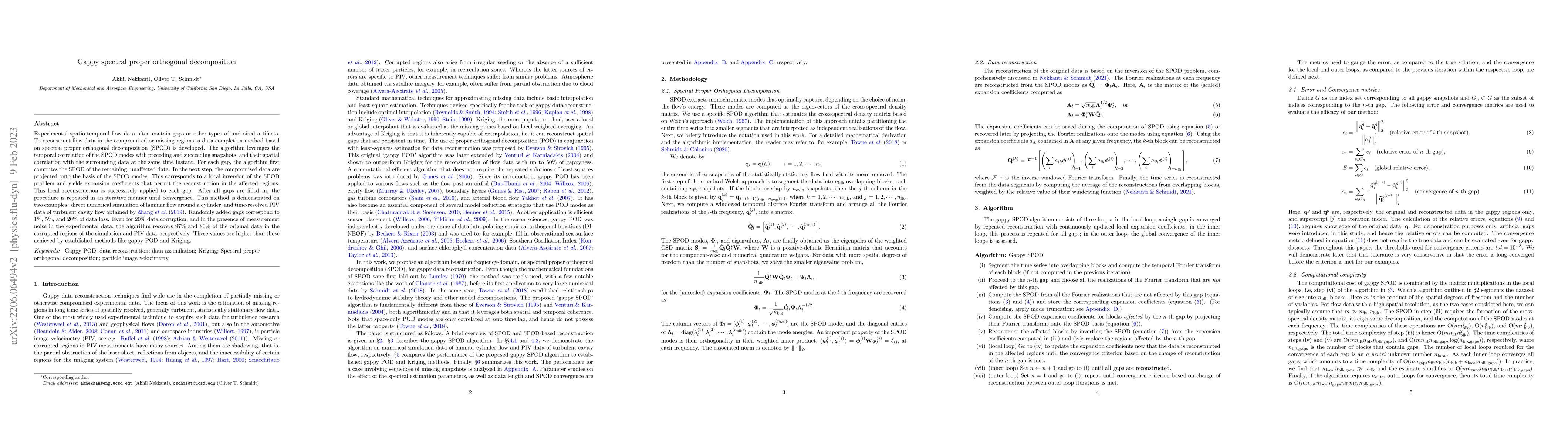 Thumbnail for Gappy spectral proper orthogonal decomposition