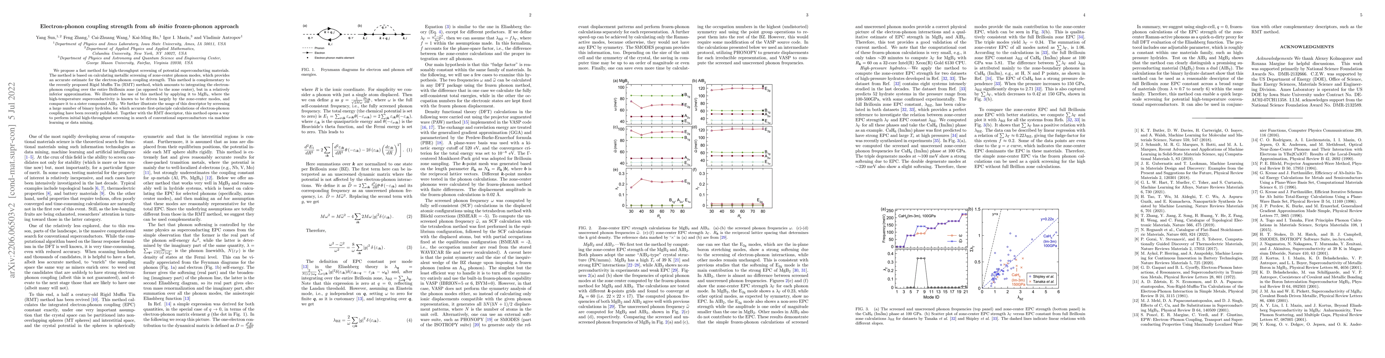 Thumbnail for Electron-phonon coupling strength from ab initio frozen-phonon approach