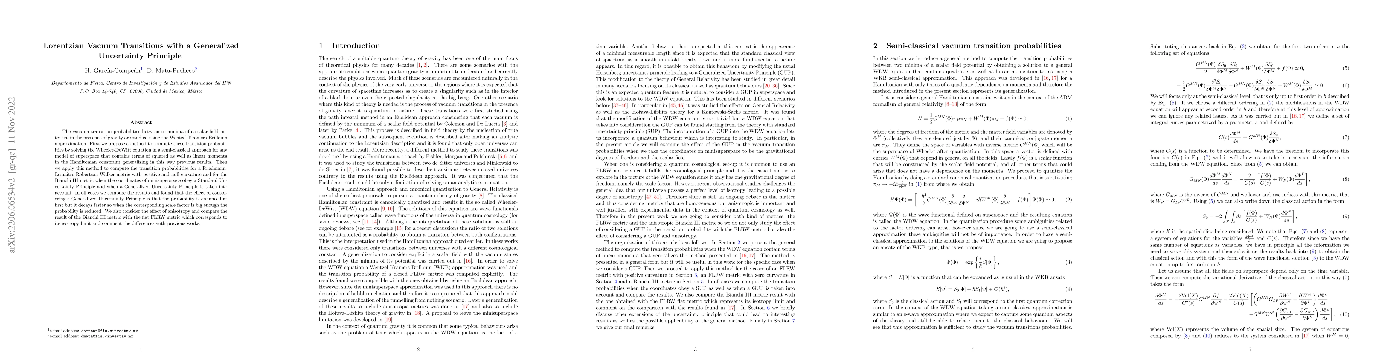 Thumbnail for Lorentzian Vacuum Transitions with a Generalized Uncertainty Principle