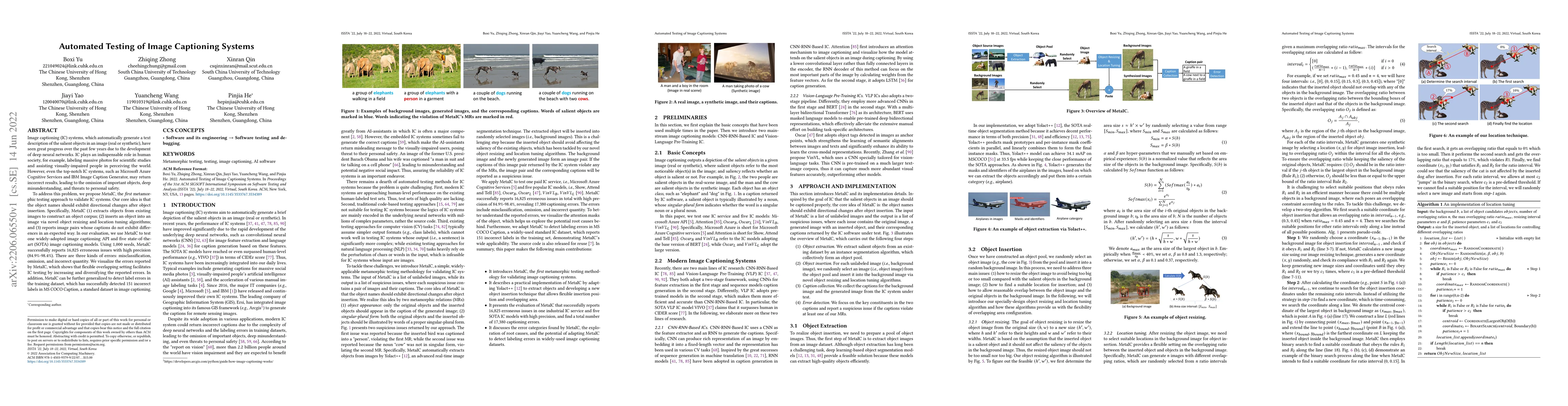 Thumbnail for Automated Testing of Image Captioning Systems
