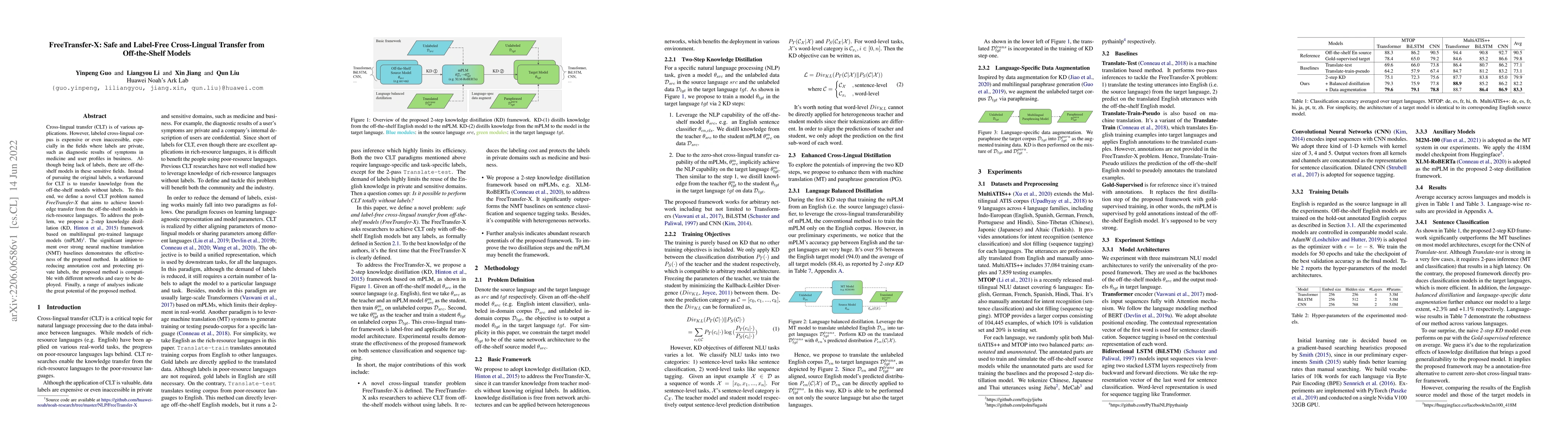 Thumbnail for FreeTransfer-X: Safe and Label-Free Cross-Lingual Transfer from
  Off-the-Shelf Models