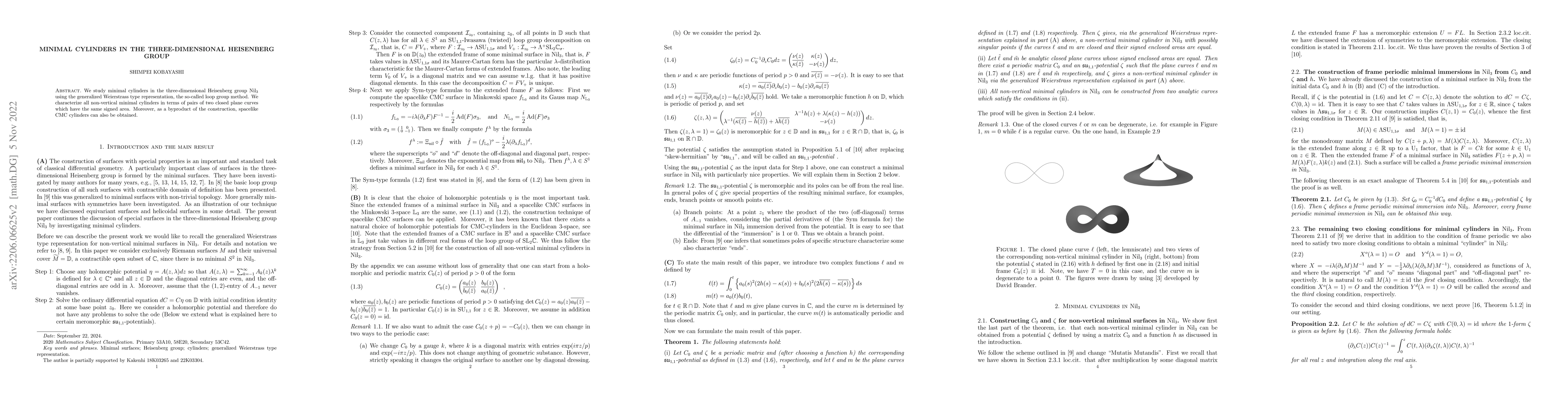Thumbnail for Minimal cylinders in the three-dimensional Heisenberg group
