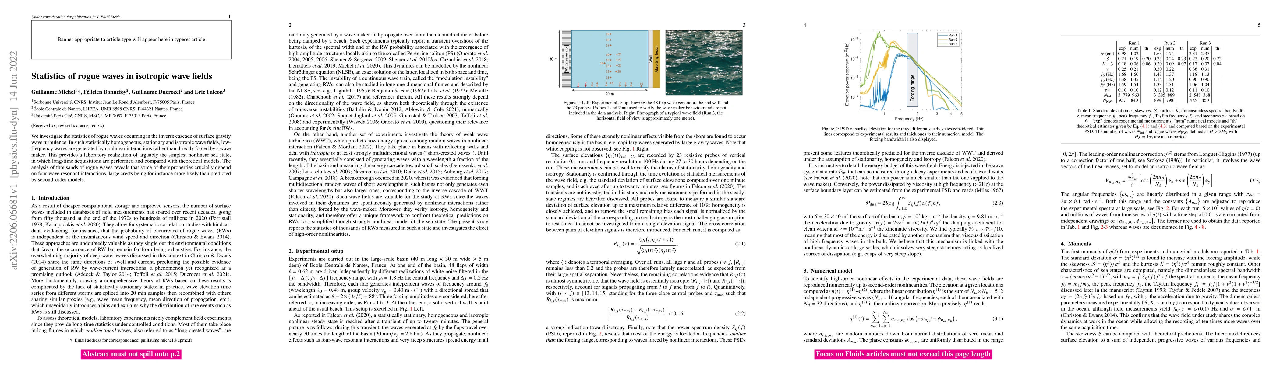 Thumbnail for Statistics of rogue waves in isotropic wave fields