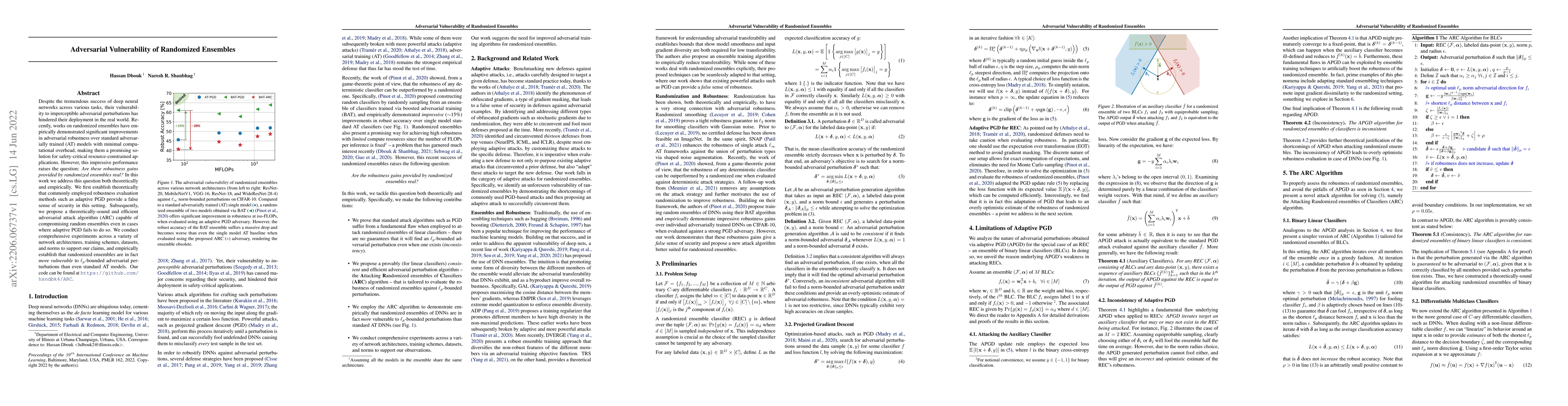Thumbnail for Adversarial Vulnerability of Randomized Ensembles