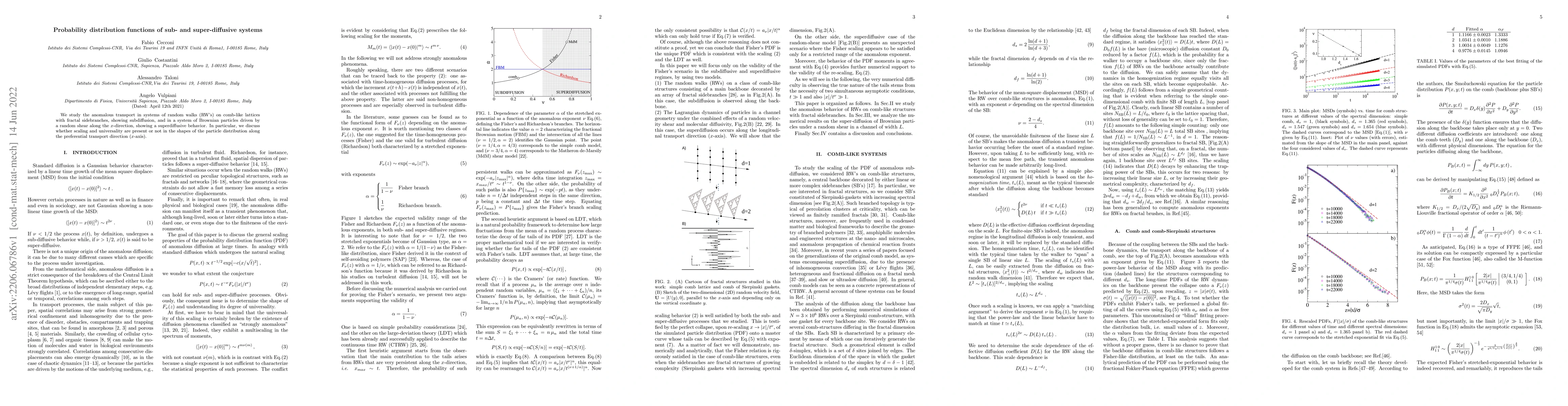 Thumbnail for Probability distribution functions of sub- and super-diffusive systems