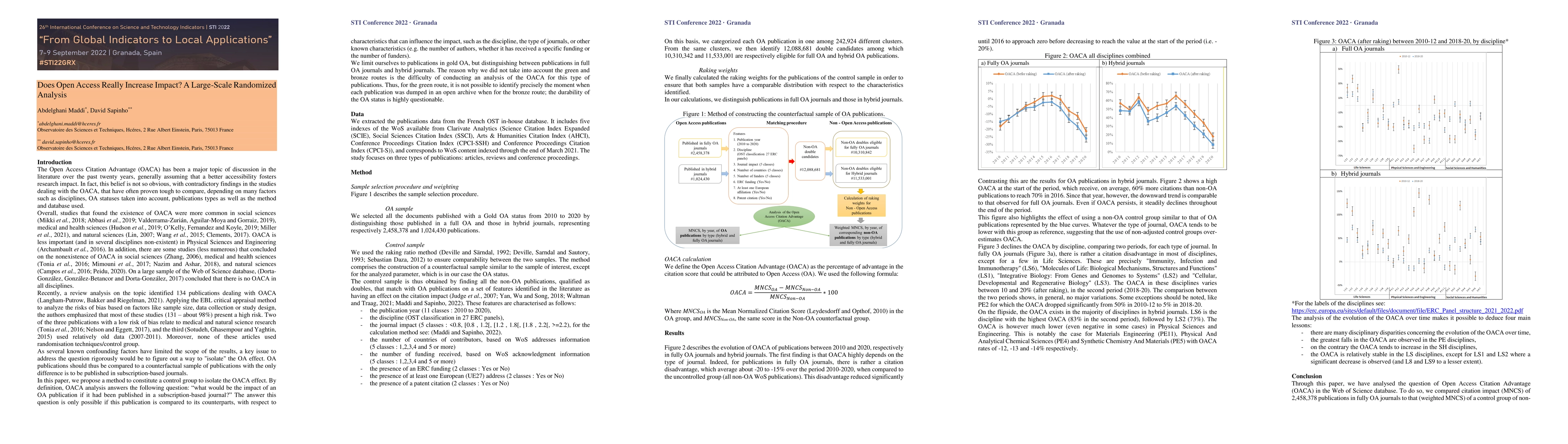 Thumbnail for Does Open Access Really Increase Impact? A Large-Scale Randomized
  Analysis