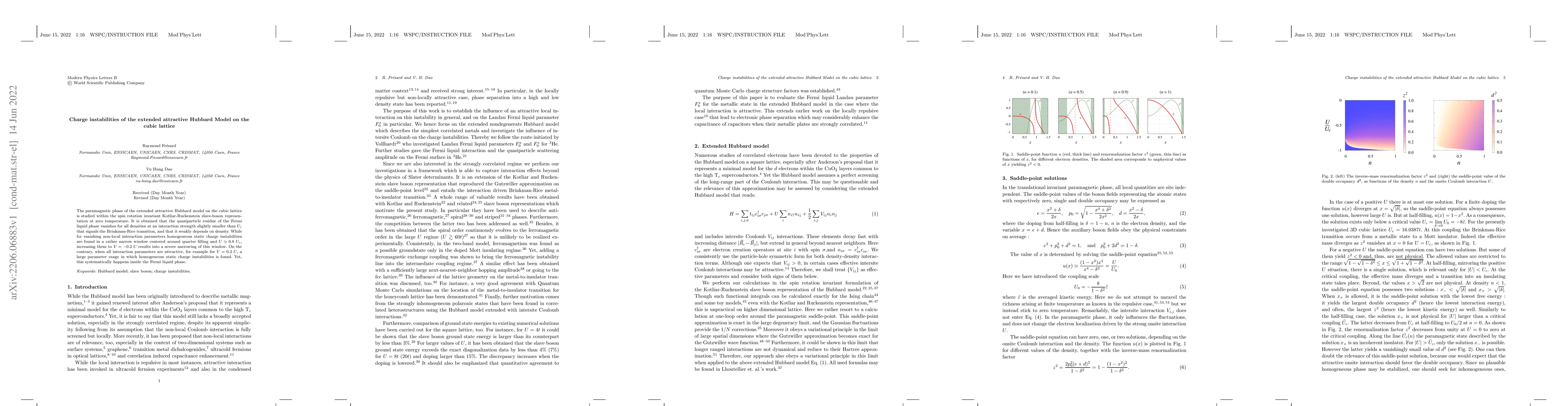 Thumbnail for Charge instabilities of the extended attractive Hubbard Model on the
  cubic lattice