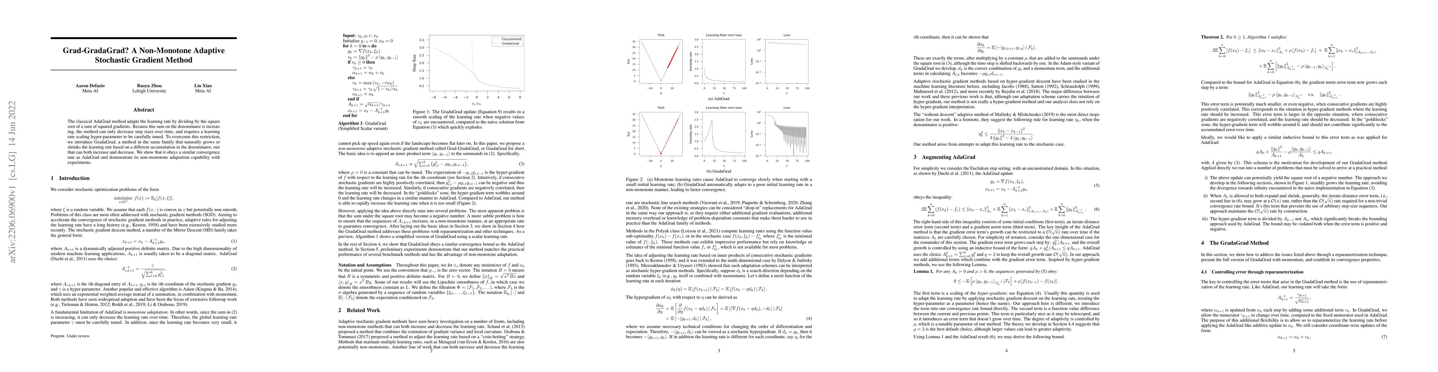 Thumbnail for Grad-GradaGrad? A Non-Monotone Adaptive Stochastic Gradient Method