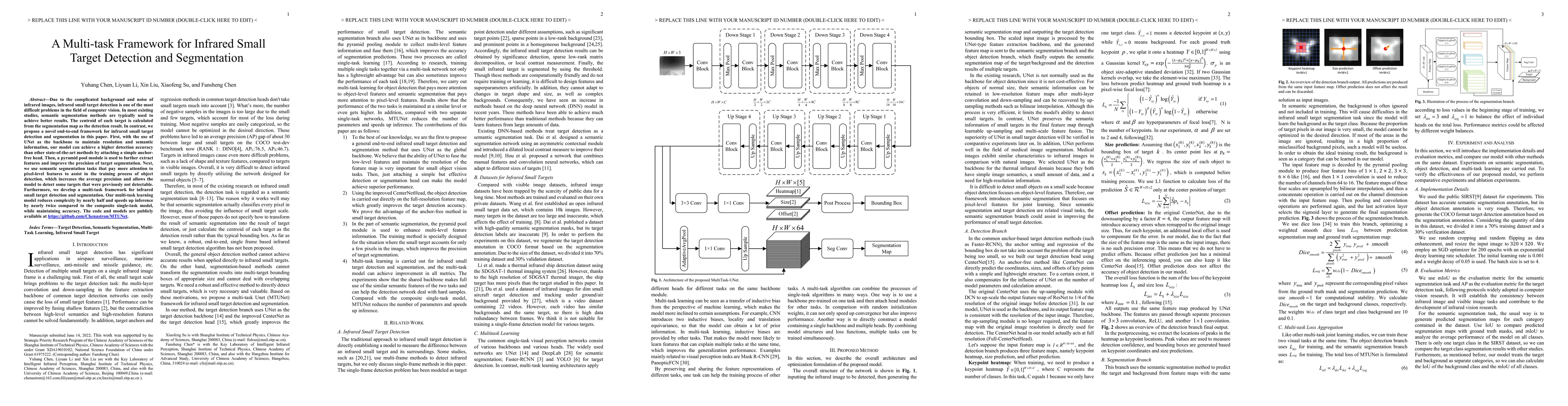 Thumbnail for A Multi-task Framework for Infrared Small Target Detection and
  Segmentation