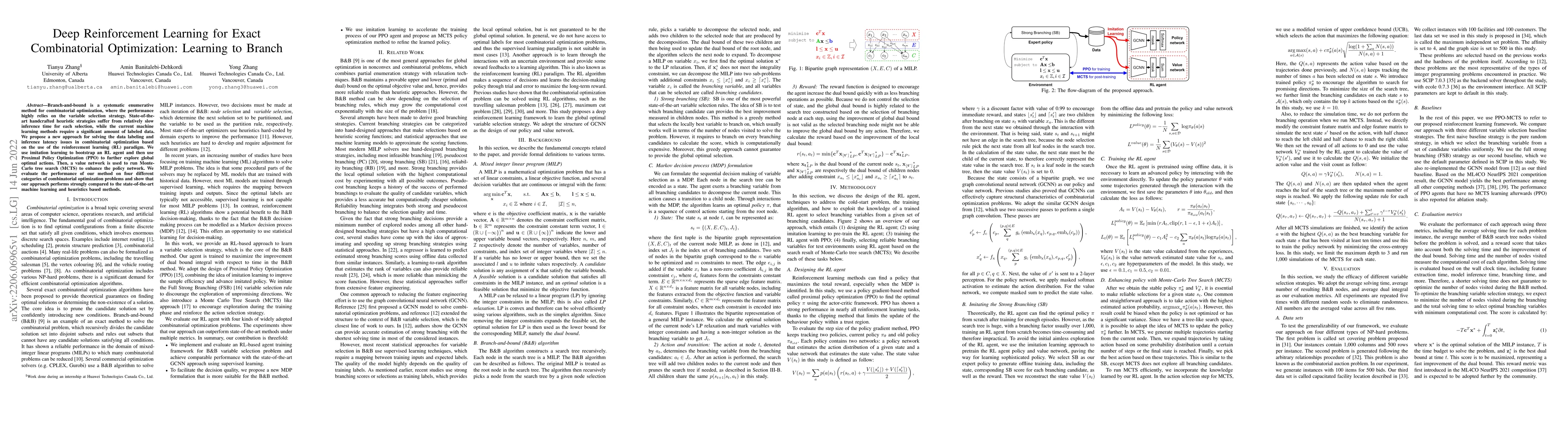 Thumbnail for Deep Reinforcement Learning for Exact Combinatorial Optimization:
  Learning to Branch