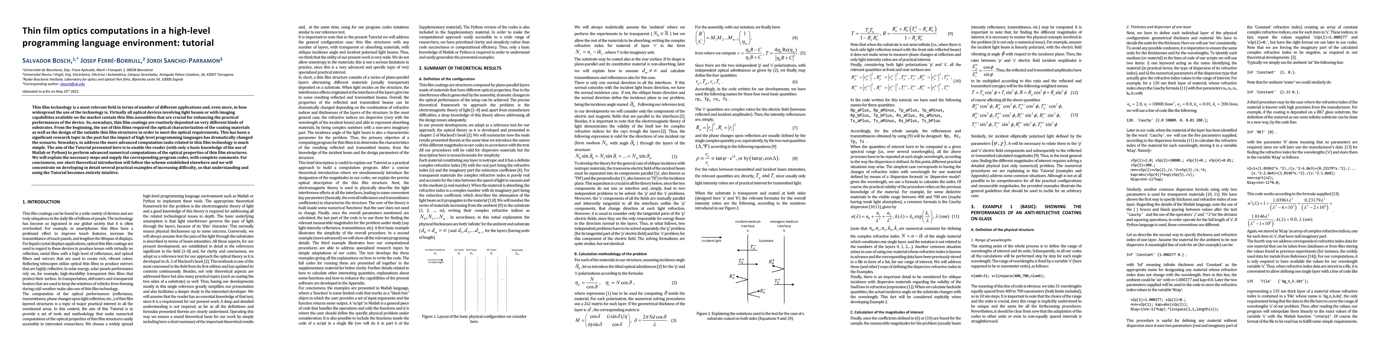 Thumbnail for Thin film optics computations in a high-level programming language
  environment: tutorial