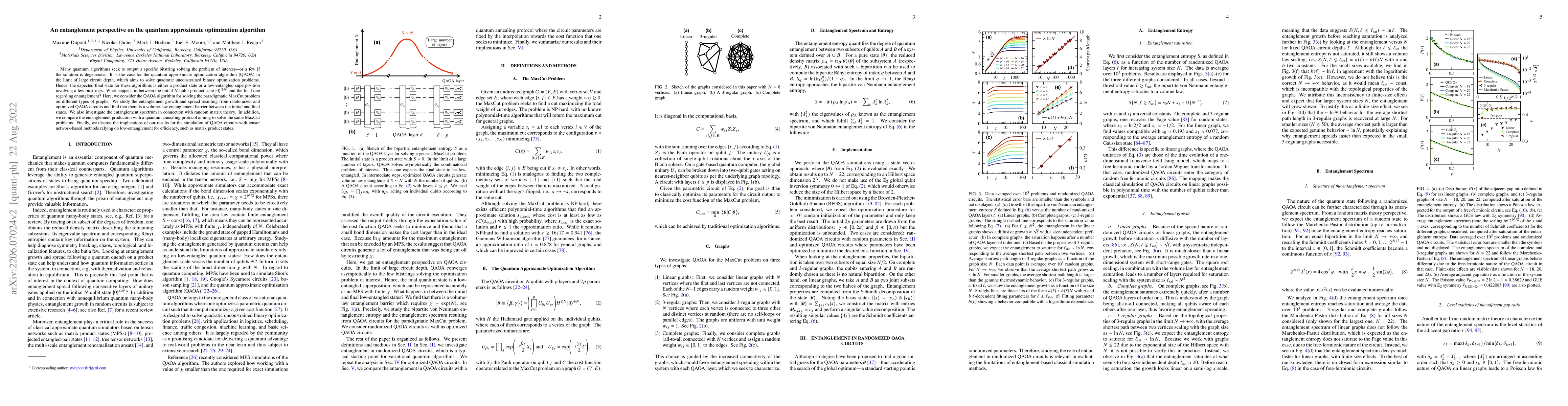 Thumbnail for An entanglement perspective on the quantum approximate optimization
  algorithm