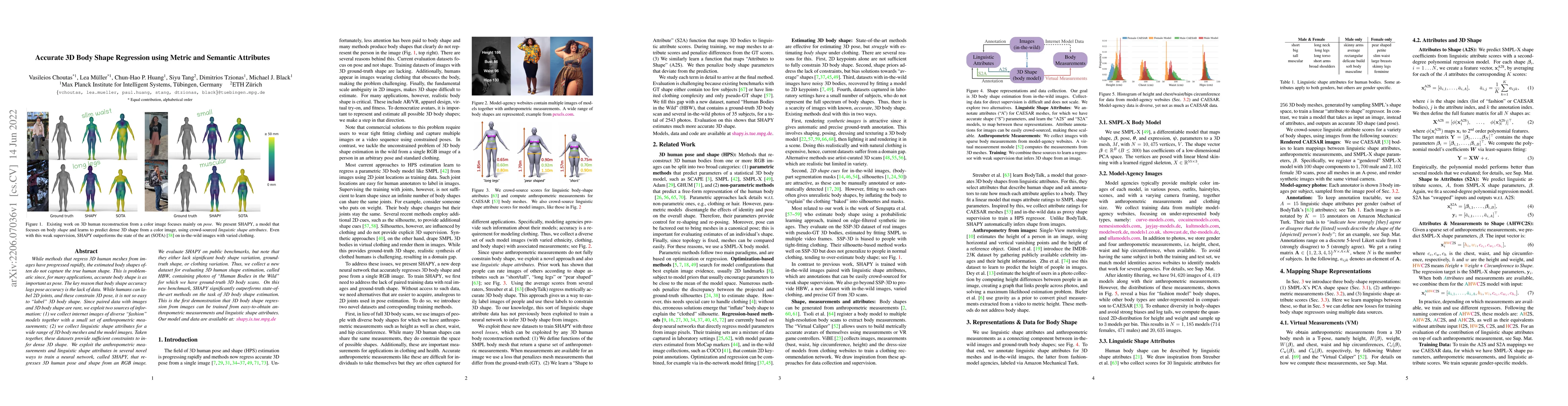 Thumbnail for Accurate 3D Body Shape Regression using Metric and Semantic Attributes