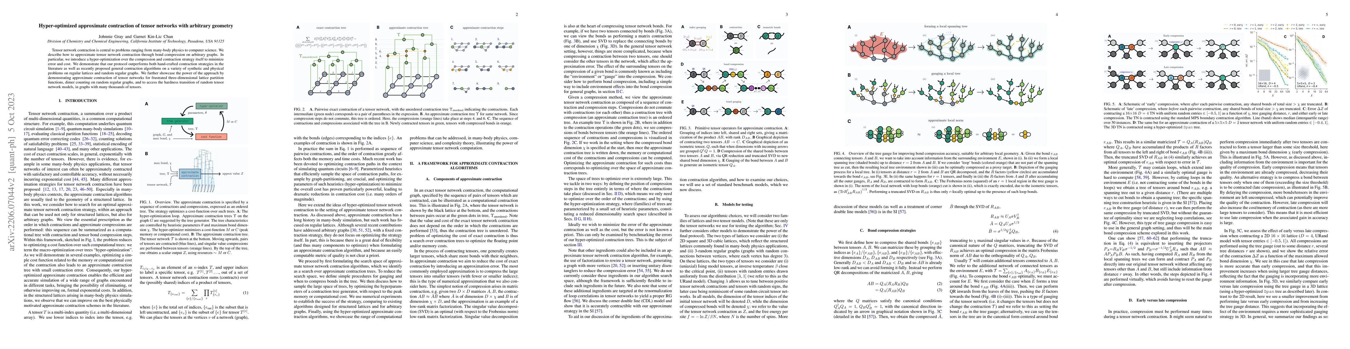 Thumbnail for Hyper-optimized approximate contraction of tensor networks with
  arbitrary geometry